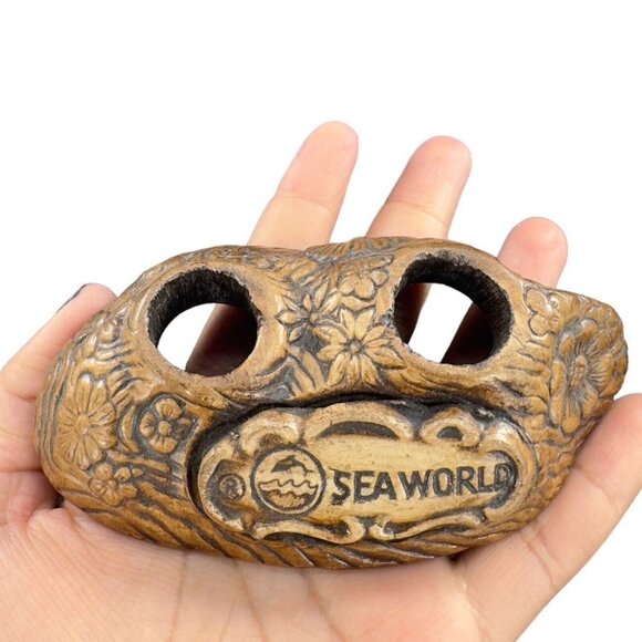 Vintage Whale SeaWorld Set Salt Pepper Shakers Treasure Craft Made USA Ceramic - Picture 10 of 12